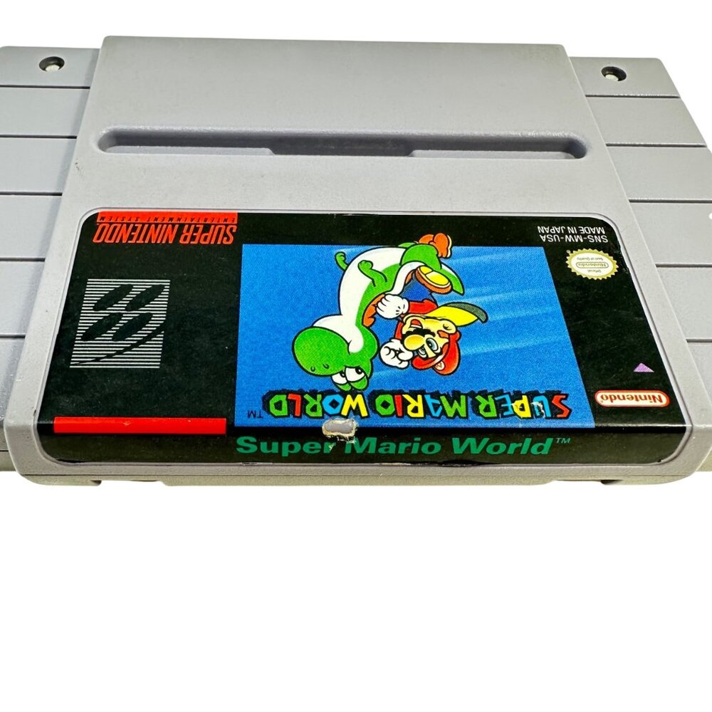 Super Mario World - Super Nintendo SNES - W/ Manual - Tested/Works - Picture 4 of 8